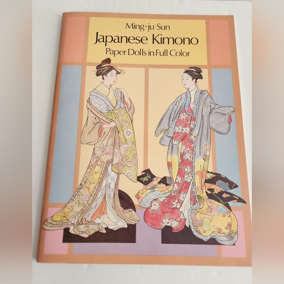 Ming-ju Sun Japanese Kimono Paper Dolls in Full Color - Picture 1 of 6